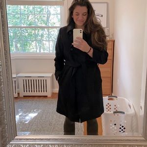 Black Wool Everlane Coat